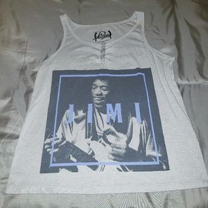 Jimi Hendrix graphic tank top EUC